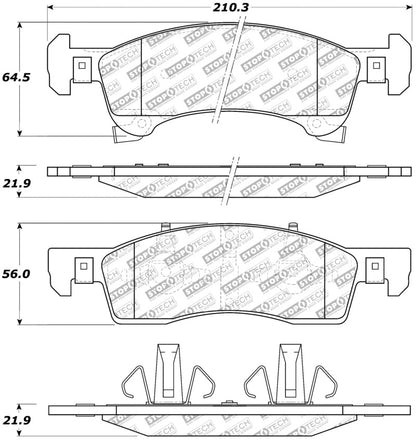 StopTech Street Disc Rear Brake Pads - 305.09340 Stoptech