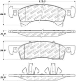 StopTech Street Disc Rear Brake Pads - 305.09340