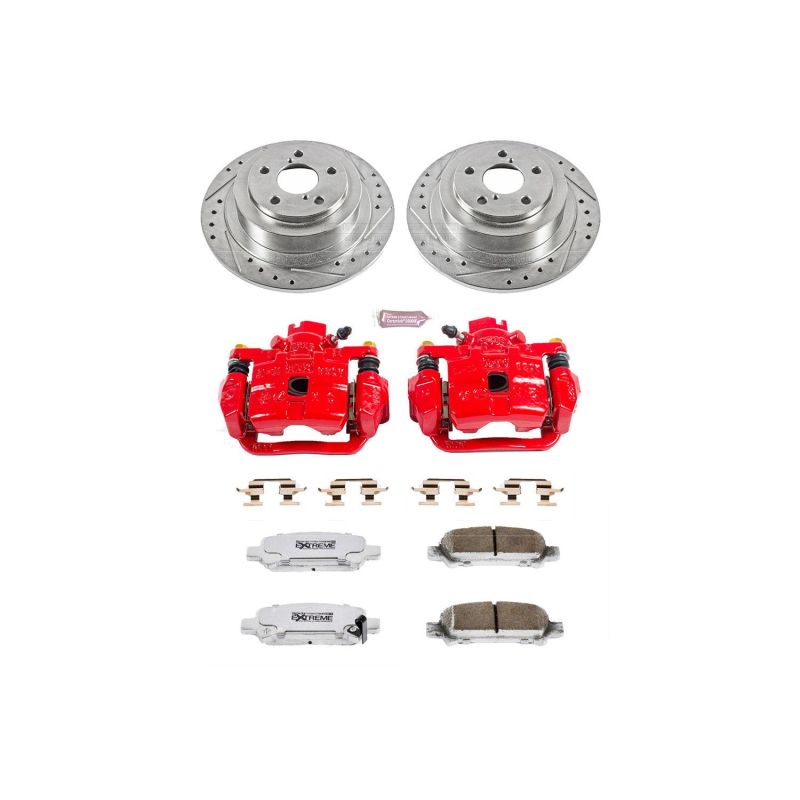 Power Stop 03-06 Subaru Baja Rear Z26 Street Warrior Brake Kit w/Calipers PowerStop