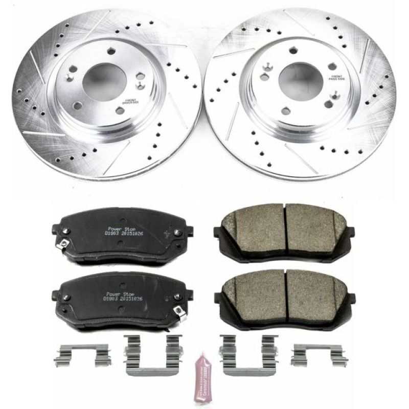 Power Stop 15-16 Hyundai Sonata Front Z23 Evolution Sport Brake Kit PowerStop