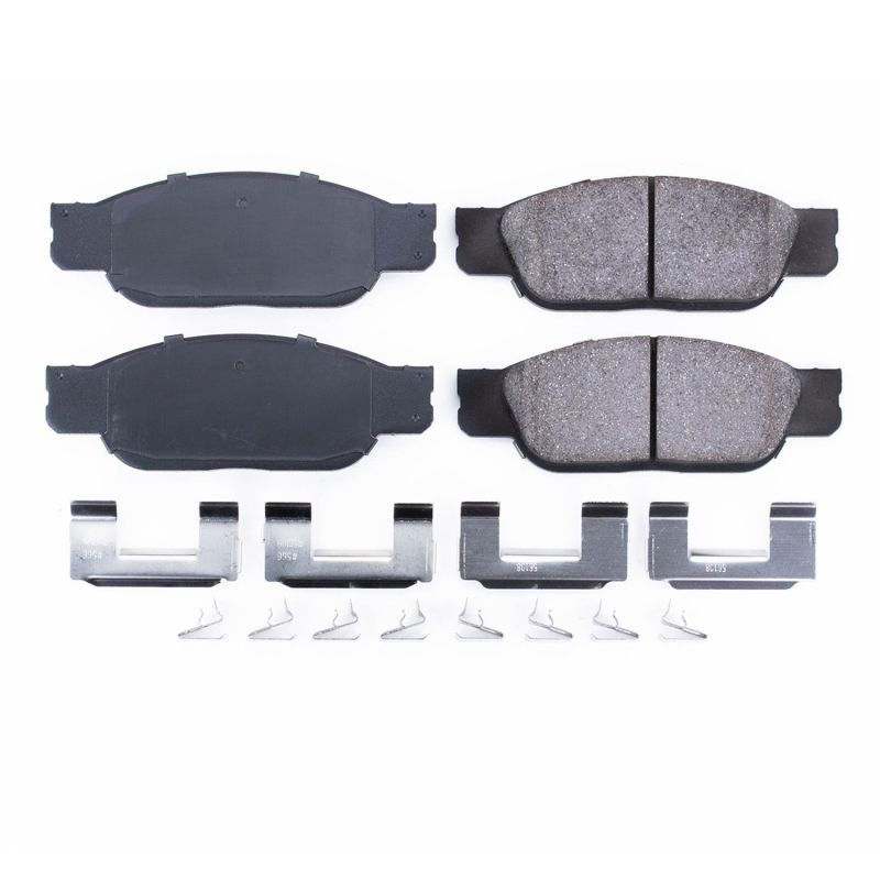 Power Stop 02-05 Ford Thunderbird Front Z17 Evolution Ceramic Brake Pads w/Hardware PowerStop