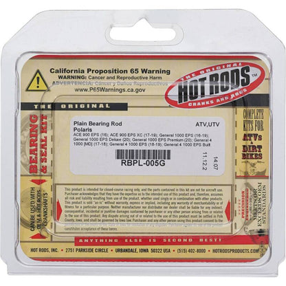 Hot Rods Replacement Rod Bearing RBPL-005G