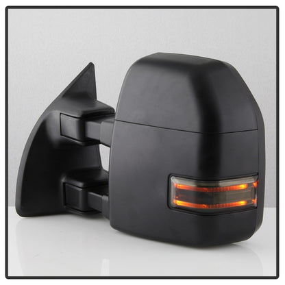 xTune 99-07 Ford Super Duty Heated LED Signal Power Mirrors - Smk (Pair) (MIR-FDSD99S-G4-PW-SM-SET) SPYDER