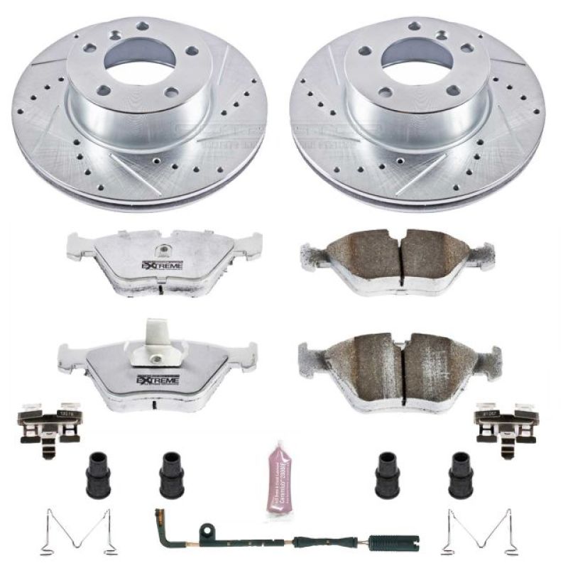 Power Stop 01-03 BMW 525i Front Z26 Street Warrior Brake Kit PowerStop