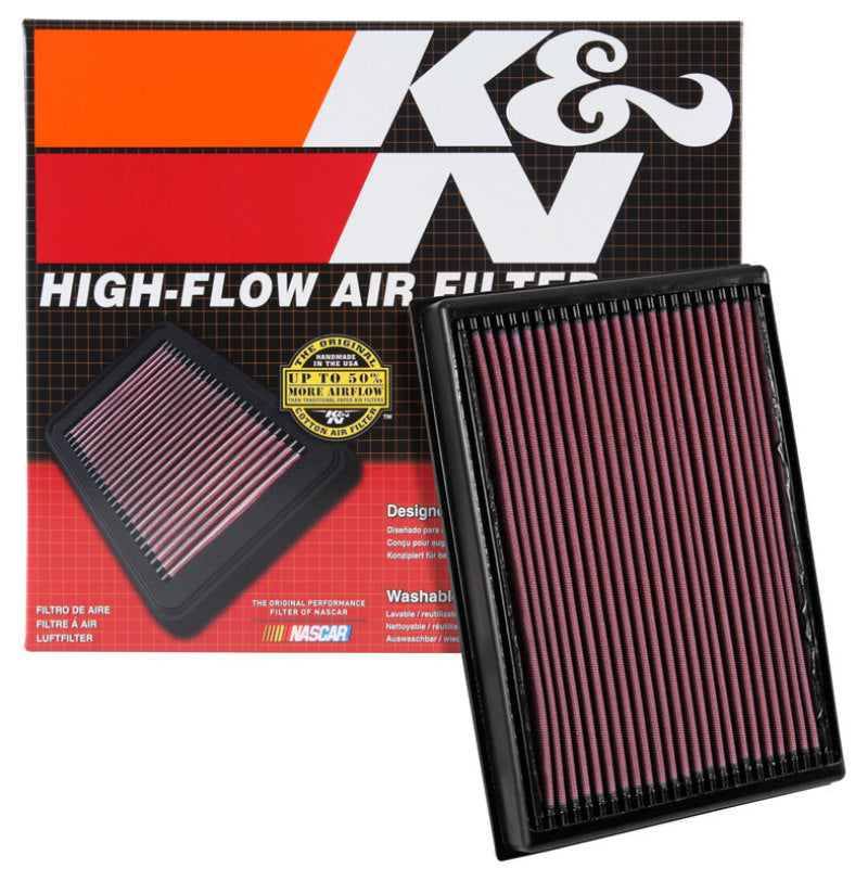 K&N 2016 Nissan Titan XD V8-5.0L Replacement Drop In Air Filter K&N Engineering