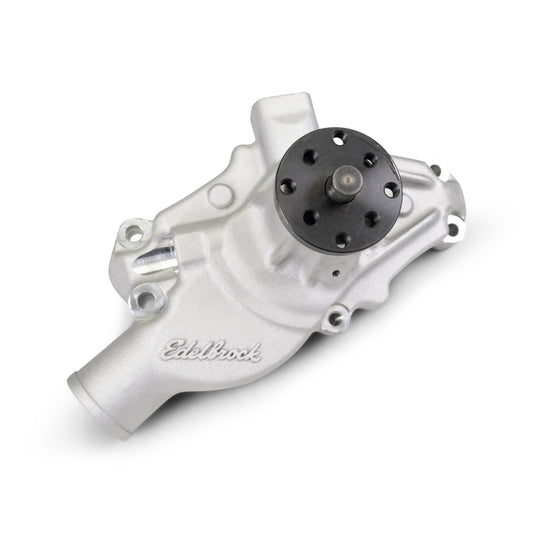 Edelbrock Water Pump for Small-Block Chevy in Satin Finish (Short)