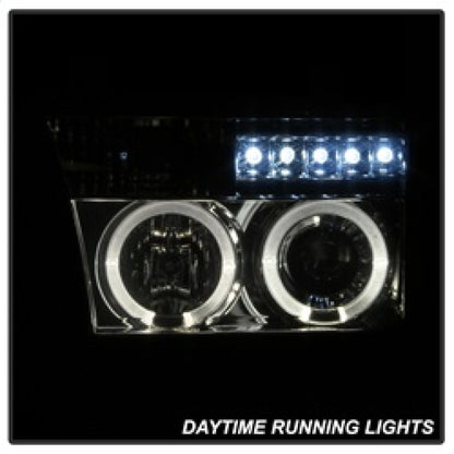 Spyder Toyota Tundra 07-13 Projector Headlights LED Halo LED Smke PRO-YD-TTU07-HL-SM SPYDER