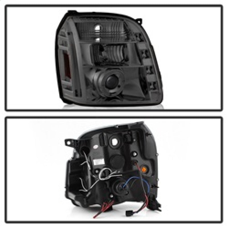 Spyder GMC Yukon 07-14/Yukon Denali 07-14 Projector Headlights LED Halo LED Smke PRO-YD-GY07-HL-SM SPYDER