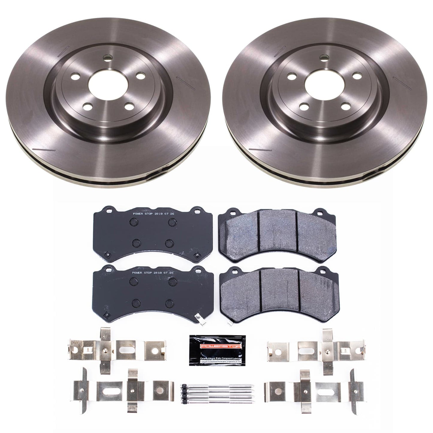 Power Stop 2021 Jeep Grand Cherokee Front Track Day Brake Kit