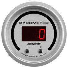 Load image into Gallery viewer, Autometer 52.4mm Silver Two Channel 0-2000 Degree Pyrometer (EGT) Ultra-Lite Elite Digital Gauge