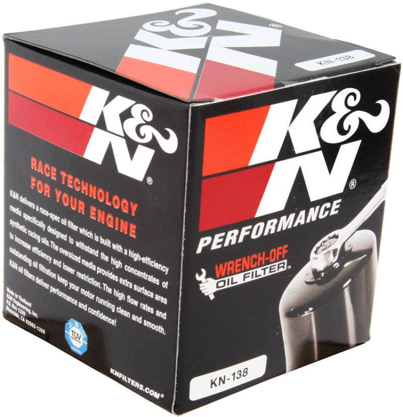 K&N Suzuki / Arctic Cat / Cagiva / Kawasaki / Kymco / Aprilia 2.813in OD x 3.031in H Oil Filter K&N Engineering