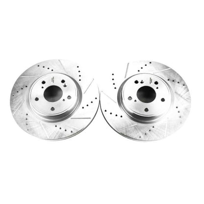 Power Stop 2018 Honda Accord Front Evolution Drilled & Slotted Rotors - Pair PowerStop