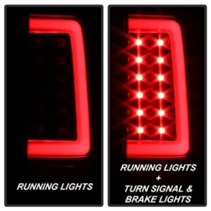Spyder 07-13 Silverado (Will Not Work w/2010 921 Bulb) V3 LED Tail Lghts Blk ALT-YD-CS07V3-LBLED-BK SPYDER