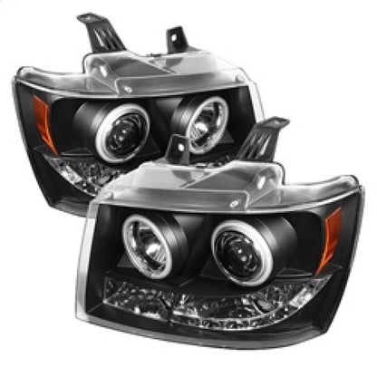 Spyder Chevy Suburban 1500/2500 07-14 Projector Headlights CCFL Halo LED Black PRO-YD-CSUB07-CCFL-BK SPYDER