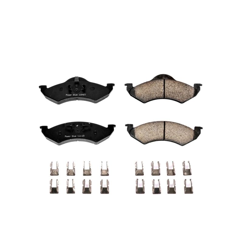 Power Stop 00-02 Dodge Dakota Front Z17 Evolution Ceramic Brake Pads w/Hardware PowerStop