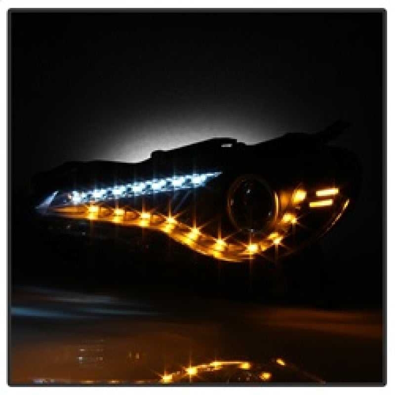 Spyder Scion FRS 12-14 Projector Headlights DRL LED Black PRO-YD-SFRS12-BK SPYDER