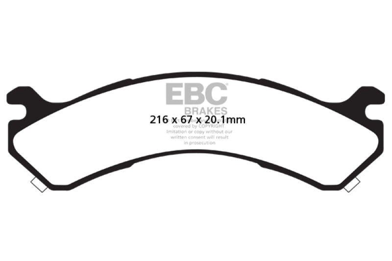 EBC Extra Duty Rear Brake Pads - ED91663 EBC