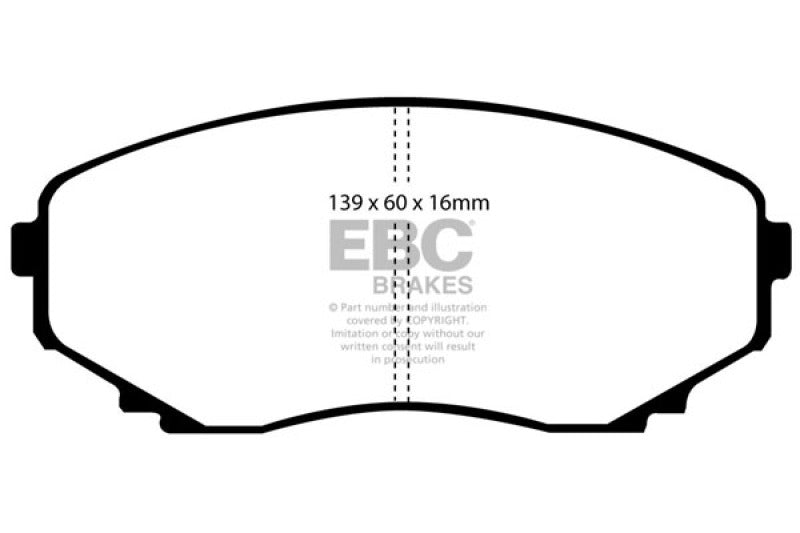 EBC GreenStuff Front Brake Pads - DP61121