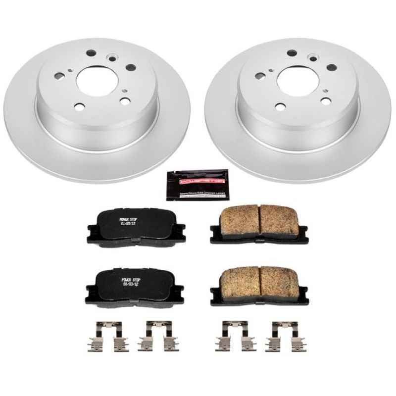 Power Stop 01-03 Toyota Highlander Rear Z17 Evolution Geomet Coated Brake Kit PowerStop