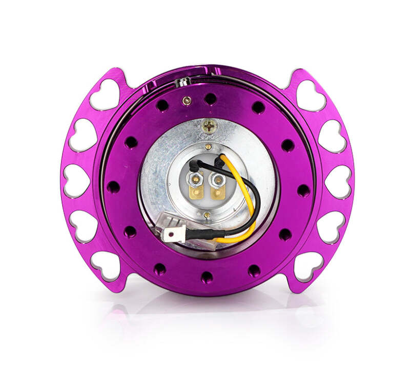 NRG Quick Release Kit - Purple Body/ Purple Heart Cutout Ring - SRK-222PP-PP