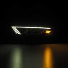 Load image into Gallery viewer, AlphaRex 880114 15-17 Ford Mustang NOVA LED Proj HL Alpha-Black w/Activ Light/Seq. Signal + Switchback DRL