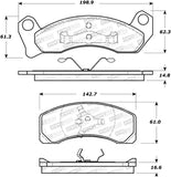 StopTech Premium Ceramic Brake Pads - 308.02000