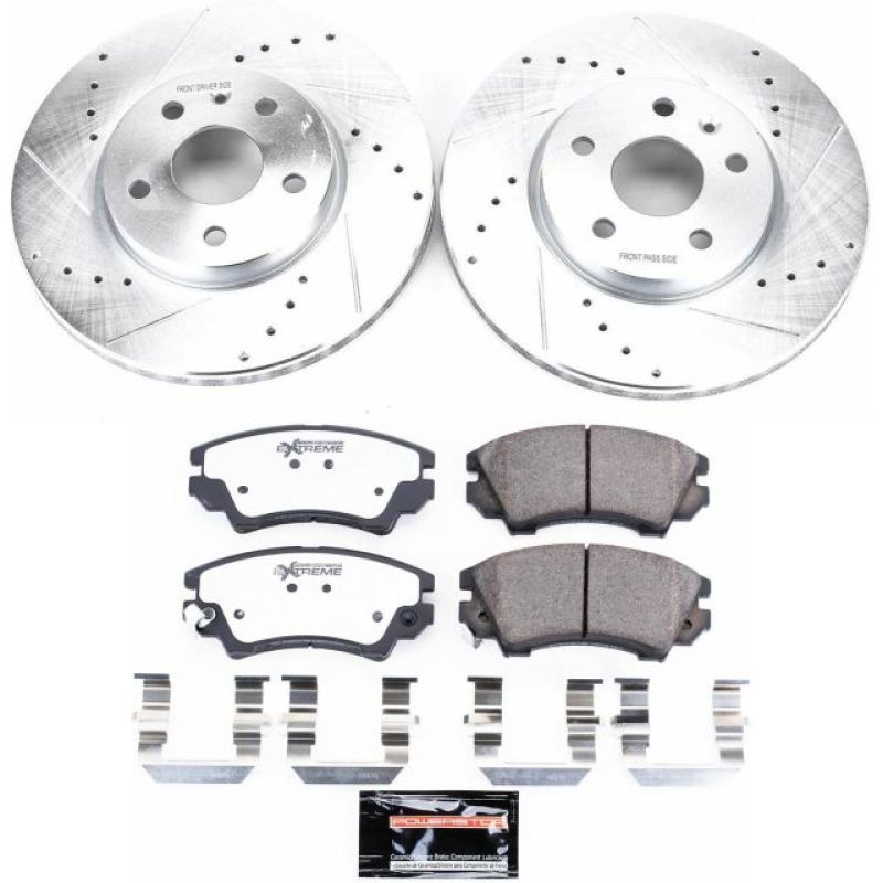 Power Stop 2017 Buick Regal Front Z26 Street Warrior Brake Kit PowerStop