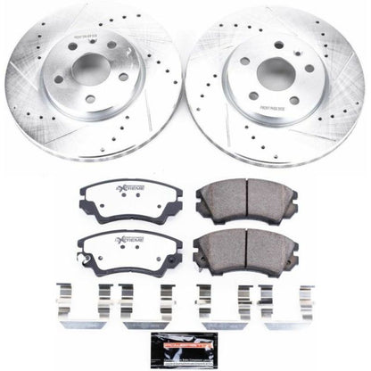 Power Stop 2017 Buick Regal Front Z26 Street Warrior Brake Kit PowerStop