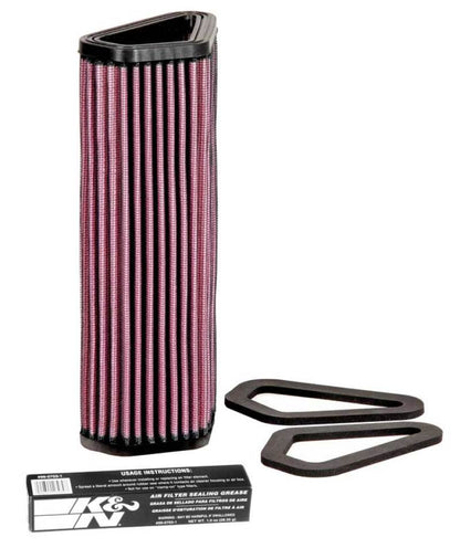 K&N 07-12 Ducati 1098/1098S/1098R/848 848/1198S/Streetfighter/848 Evo/Diavel Replacement Air Filter K&N Engineering