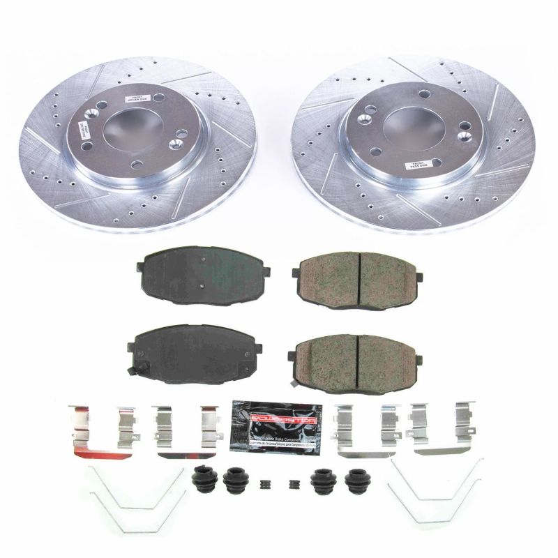 Power Stop 18-19 Hyundai Kona Front Z23 Evolution Sport Brake Kit PowerStop