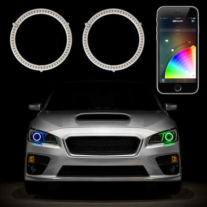 XK Glow 2x120mm - RGB Switchback Halo Million Color XKCHROME Smartphone App Controlled Kit