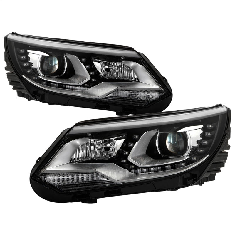 Spyder VW Tiguan 12-17 LED/DRL Projector Headlights Chrome PRO-JH-VWT12-LED-C SPYDER