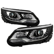 Load image into Gallery viewer, Spyder VW Tiguan 12-17 LED/DRL Projector Headlights Chrome PRO-JH-VWT12-LED-C