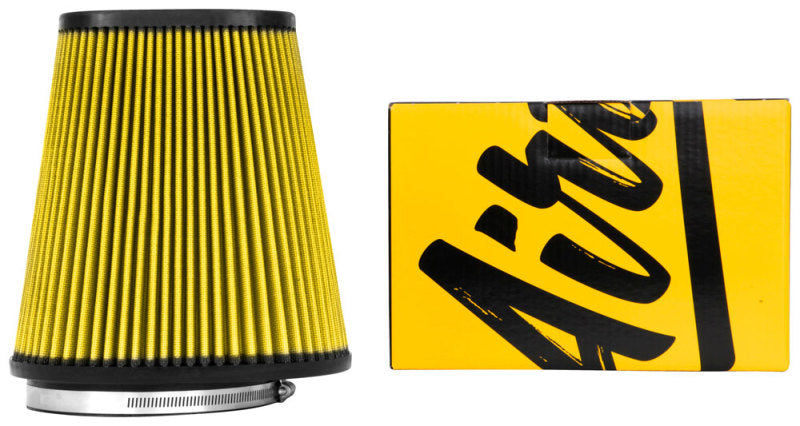 Airaid Universal Air Filter -Cone 6in FLG x 9-1/2x7-1/2in B x 6-3/8x3-3/4inTx 9-1/2in H - Synthaflow