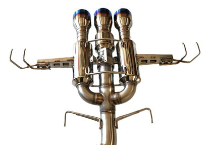Invidia 22+ HONDA CIVIC TYPE-R FL5 R400 SINGLE LAYER TI TIP FULL CAT-BACK (NON POLISH PIPE) Invidia