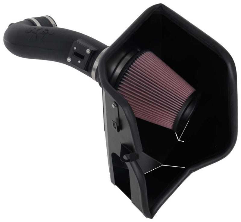 K&N 2019+ Chevrolet 1500 5.3L / 6.2L V8 F/I Aircharger Performance Intake System K&N Engineering