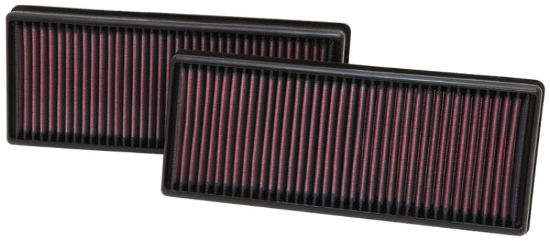 K&N Replacement Air Filter 12.563in O/S Length x 5.25in O/S Width x 1.625in H (Inc 2 Filters) K&N Engineering