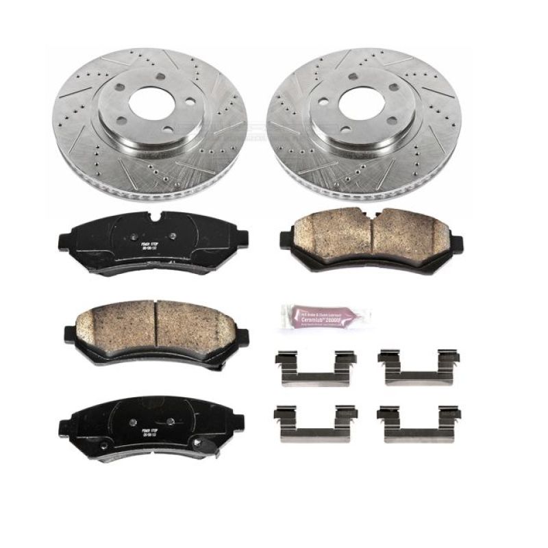 Power Stop 98-02 Cadillac Seville Front Z23 Evolution Sport Brake Kit PowerStop