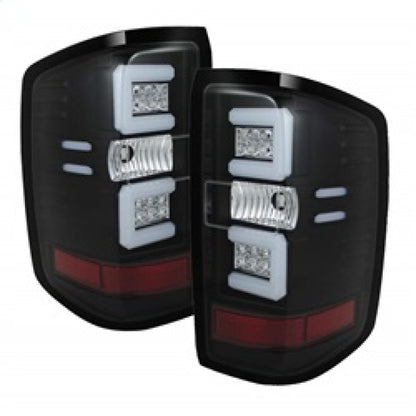 Spyder Chevy 1500 14-16 Light Bar LED Tail Lights Blk ALT-YD-CS14-LBLED-BK SPYDER