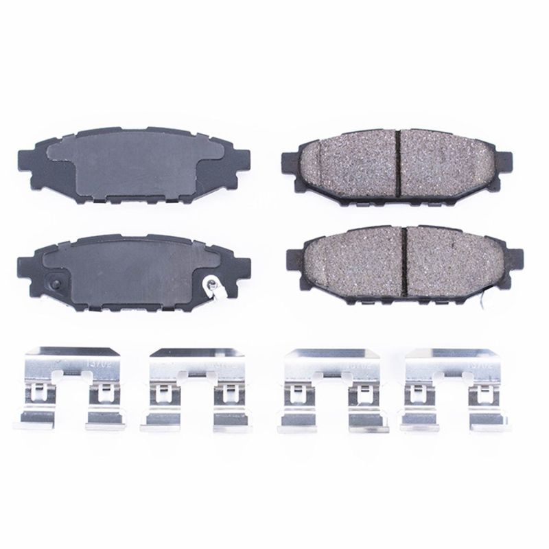 Power Stop 13-16 Subaru BRZ Rear Z17 Evolution Ceramic Brake Pads w/Hardware