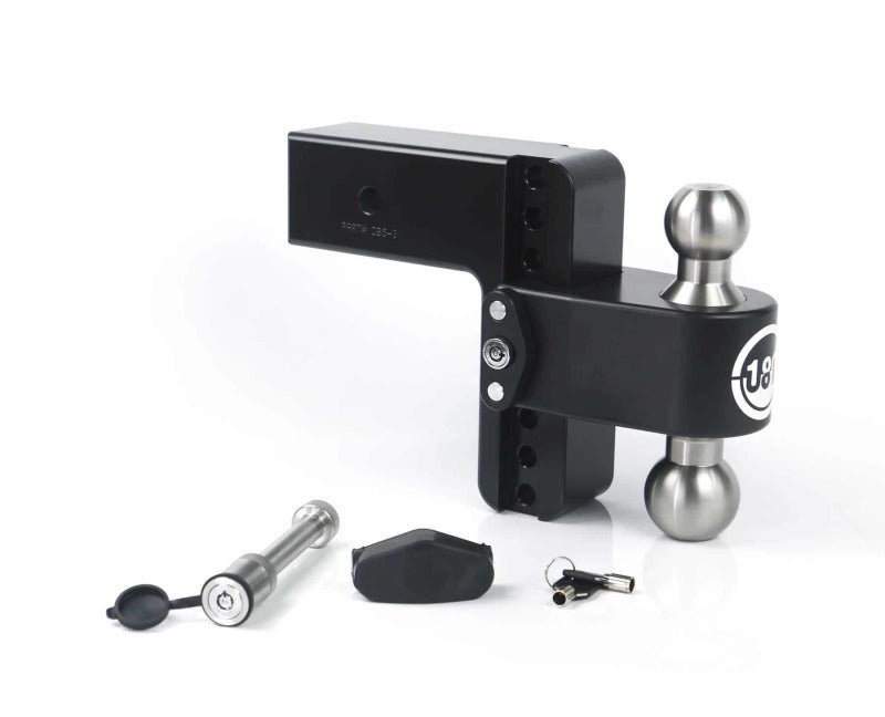 Weigh Safe 180 Hitch 6in Drop Hitch & 3in Shank (10K/21K GTWR) w/WS05 - Black Cerakote