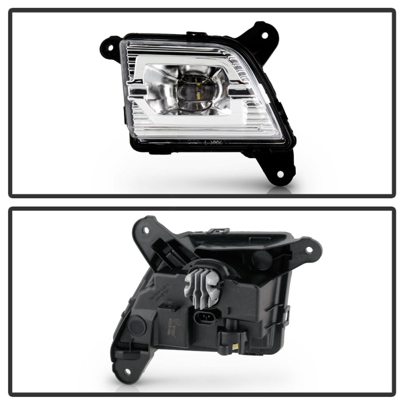 Spyder 19-20 Chevy Silverado 1500 OEM Style Full LED Fog Light w/Switch - Clear (Wont Fit RPO U12) SPYDER