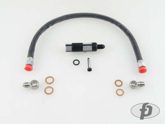 Forced Performance EVO X High Flow Oil Supply Line with Inline Filter
