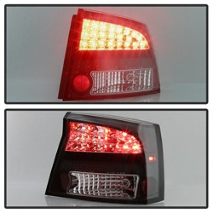 Spyder Dodge Charger 06-08 LED Tail Lights Black ALT-YD-DCH05-LED-BK SPYDER