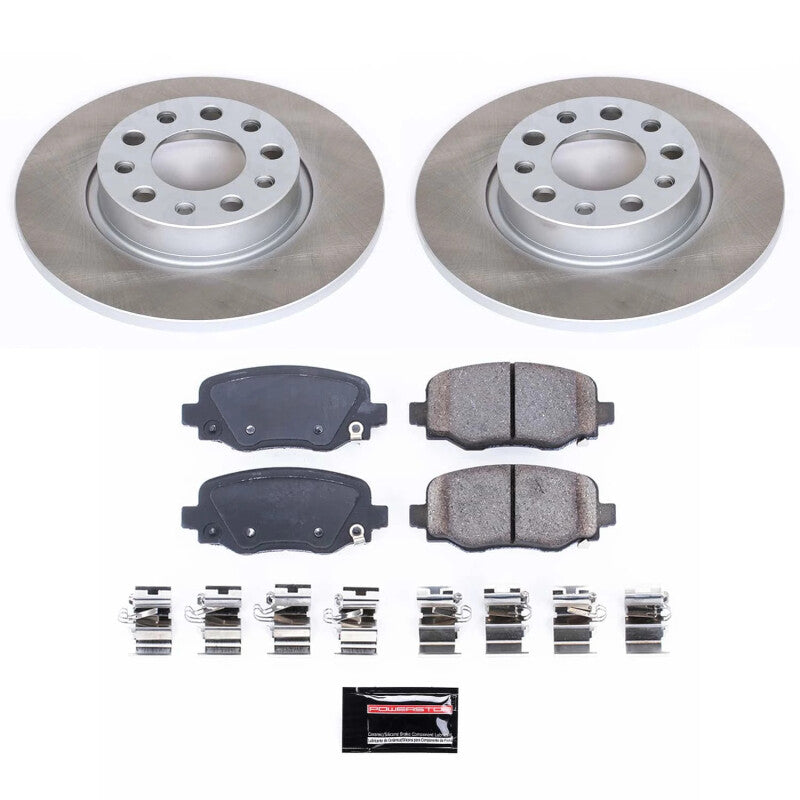 Power Stop 15-22 Jeep Renegade Rear Semi-Coated Rotor Kit PowerStop