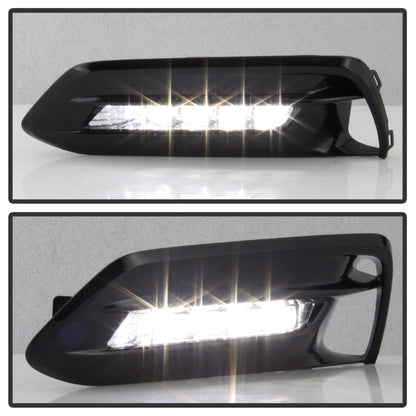 Spyder 18-19 Honda Accord Sedan OEM LED Fog Lights w/OEM Fit Switch - Clear (FL-HA2018-4D-LED-C) SPYDER