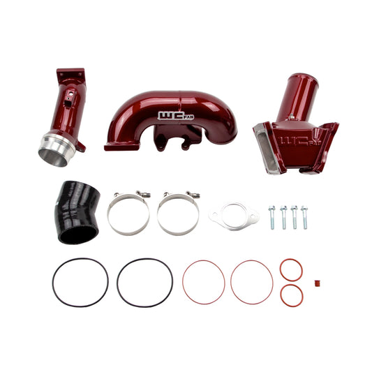 Wehrli 06-07 Chevrolet Duramax LBZ 3in. Y-Bridge Kit - WCFab Red - WCF100163-RED