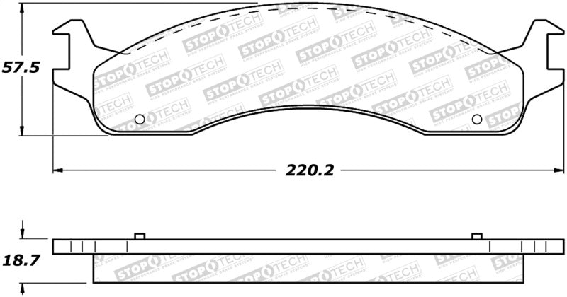 StopTech Premium Ceramic Brake Pads - 308.06550