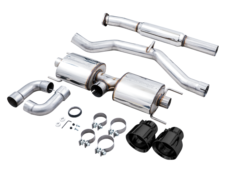 AWE Subaru BRZ/ Toyota GR86/ Toyota 86 Touring Edition Cat-Back Exhaust- Diamond Black Tips AWE Tuning