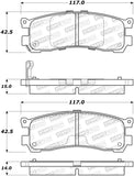 StopTech Premium Ceramic Rear Brake Pads - 308.05531